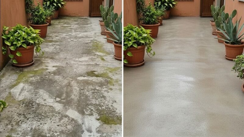 You've had the outdoor floor redone and after one winter