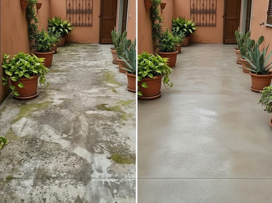 You've had the outdoor floor redone and after one winter