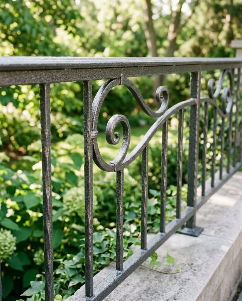 Railings, gates, garden furniture: over time the iron in the