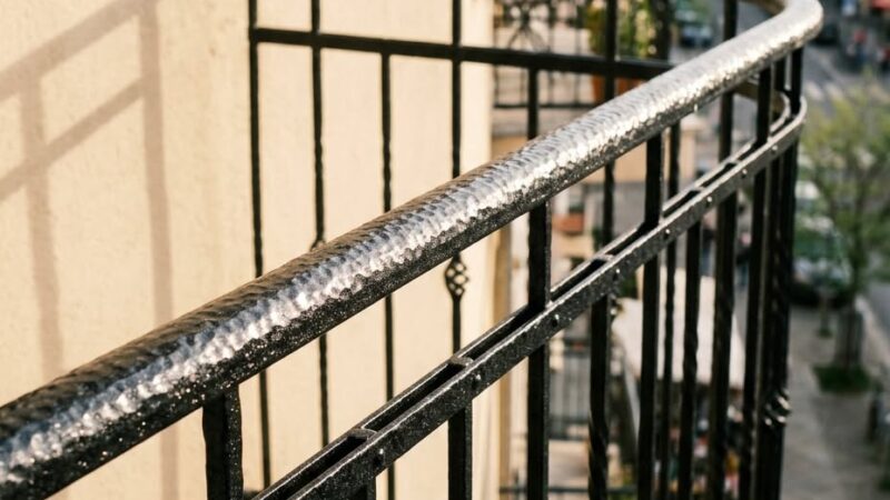D'estate il ferro esterno si vede tutto: la ruggine che