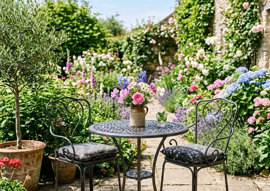 L'arredo da giardino in ferro vive all'aperto tutto l'anno e