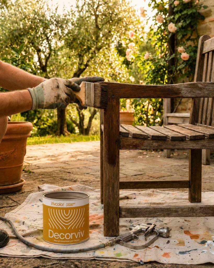 Protecting wood does not mean giving up color. DECORVIV is